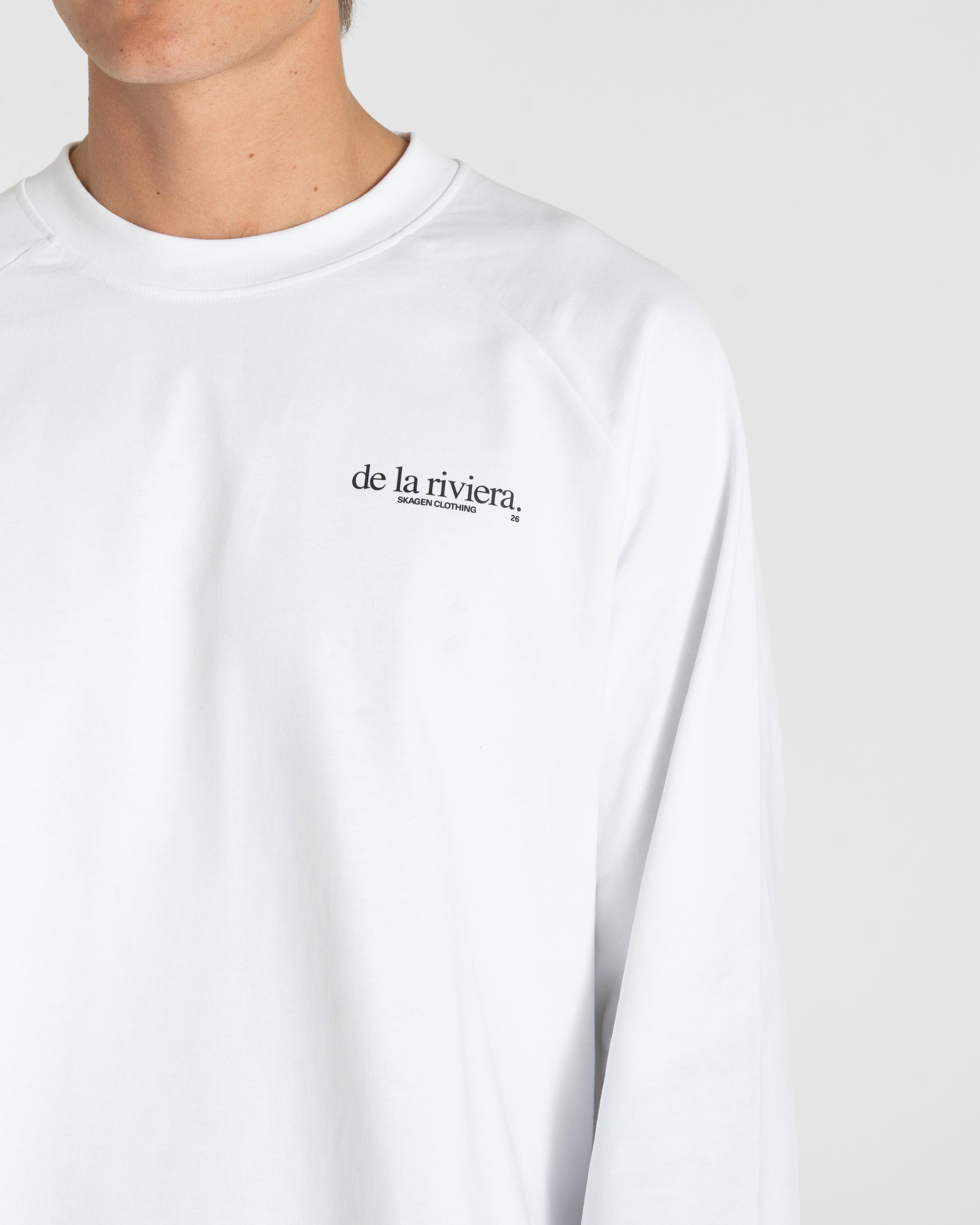 Riviera Rogue Raglan Longsleeve White